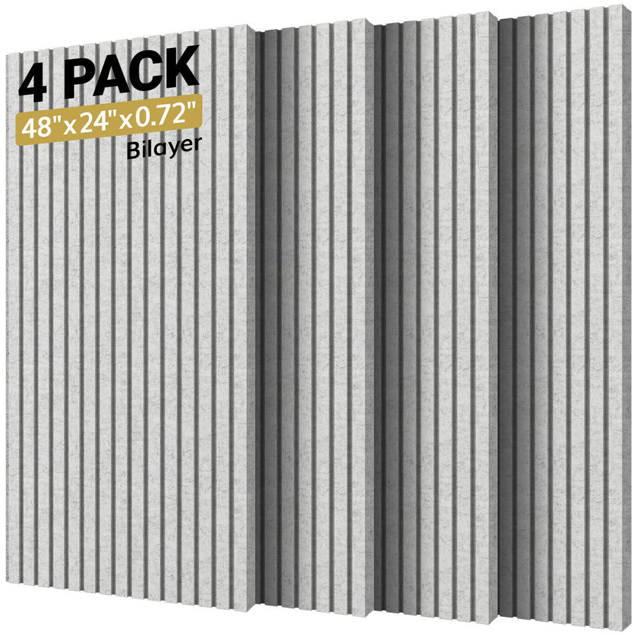 TONOR 4-pack double-layer acoustic panels, large self-adhesive wall panels