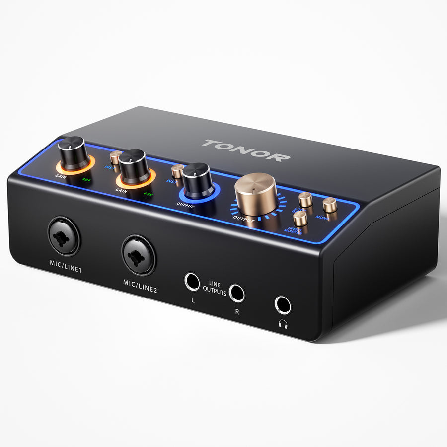 TONOR TX510 2O2 Audio Interface, USB Audio Mixer