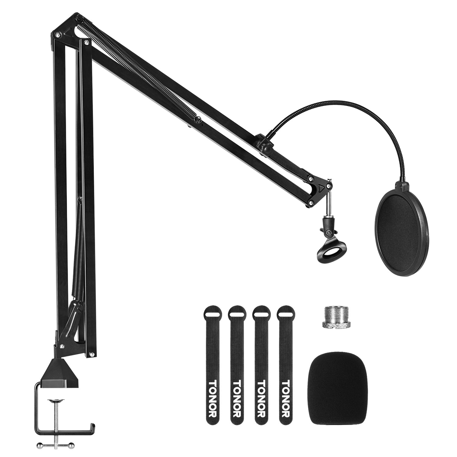 InnoGear Microphone Arm Stand, Heavy Duty Mic Arm Microphone Stand  Suspension Scissor Boom Stands with Mic Clip and Cable Ties for Blue Yeti  Snowball