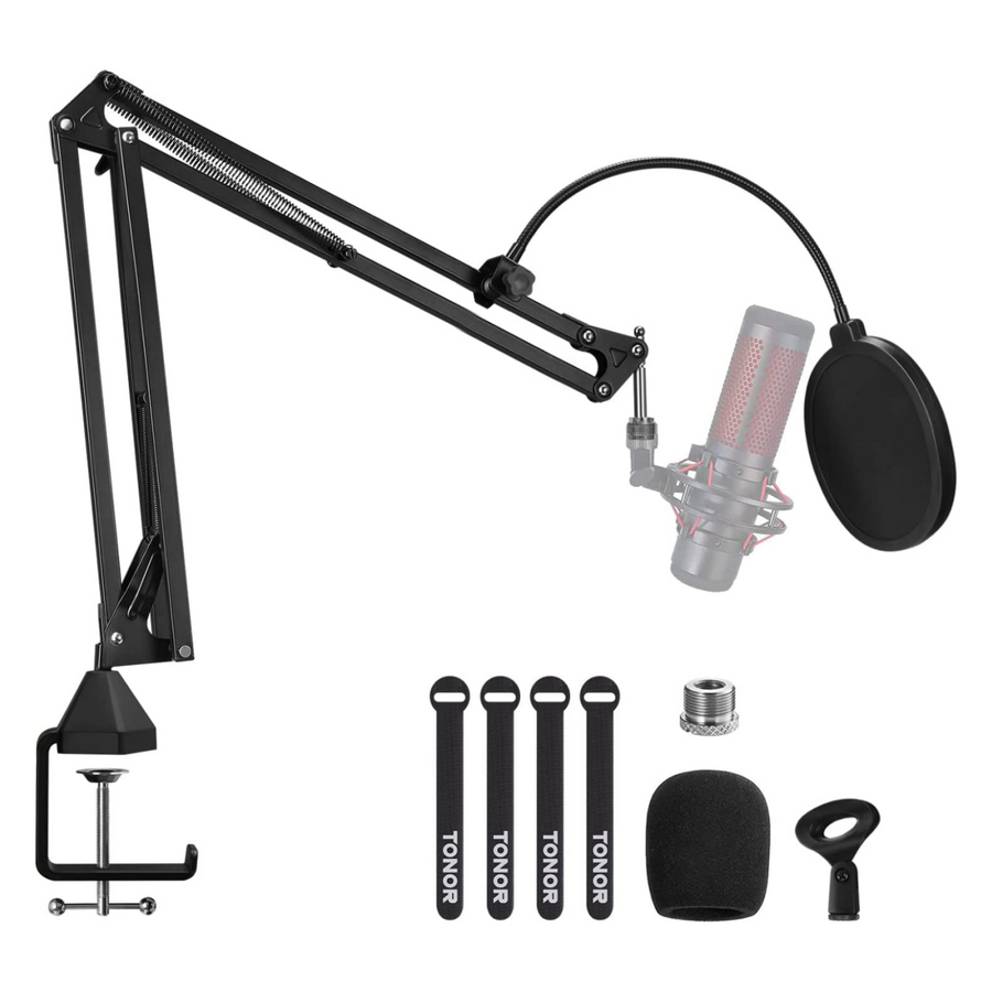 InnoGear Microphone Stand, Mic Windscreen and Mic Pop Filter Set