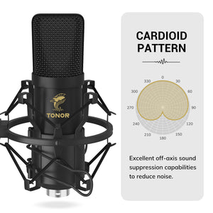  PROAR Condenser Microphone XLR, Cardioid Pickup