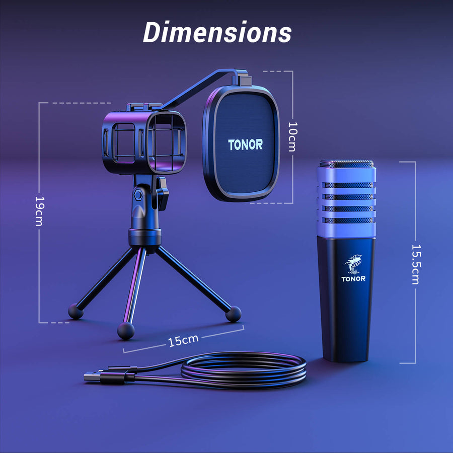 TC-30 RGB USB Microphone Kit – TONOR
