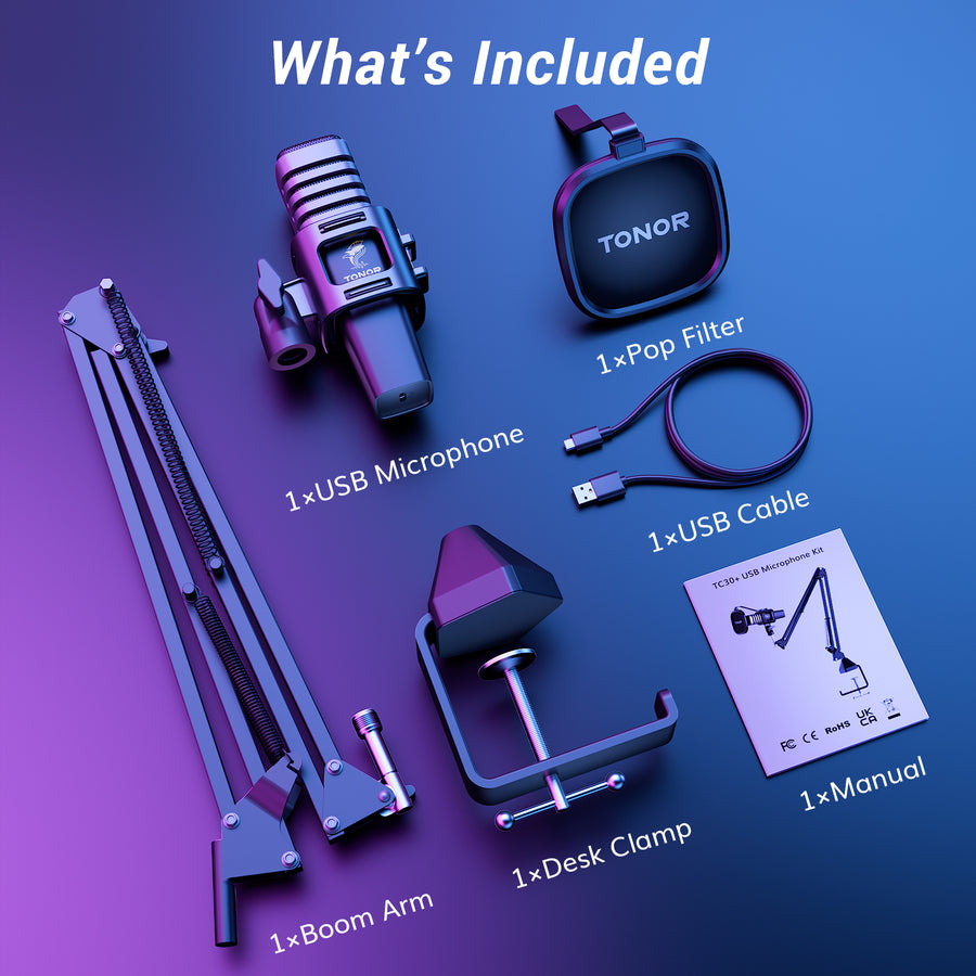 TC30S+ RGB USB Microphone Kit – TONOR